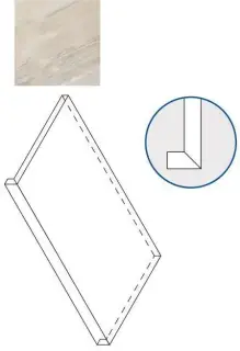 Ступени 620070000694 White X2 SCALINO FRONTALE 30x60