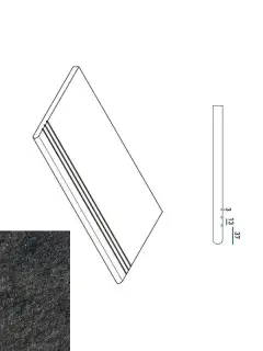 Ступени 620040000101 Ступень Рум Блэк закругленная грип Х2 30х60