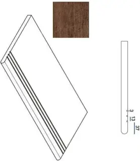 Ступени 620040000034 PEPPER GRADINO ROUND GRIP 30x60