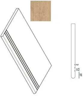 Ступени 620040000033 OLIVE GRADINO ROUND GRIP SX 30x60