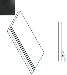 Ступени 620040000030 CARBON GRADINO ROUND GRIP SX 30x60