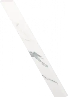 Керамогранит 610130007449 Stellaris Statuario White Battiscopa Nat 7.2x60