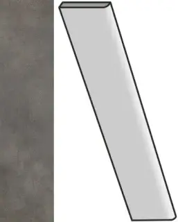 Керамогранит 610130004072 Millenium Black Battiscopa 7.2x60