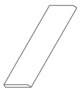 Керамогранит 610130001660 Forum Slim Iron Battiscopa 7,2x80