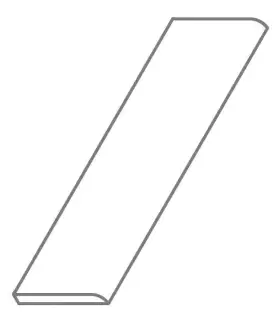 Керамогранит 610130001646 Forum Wave Pure Battiscopa 7,2x60