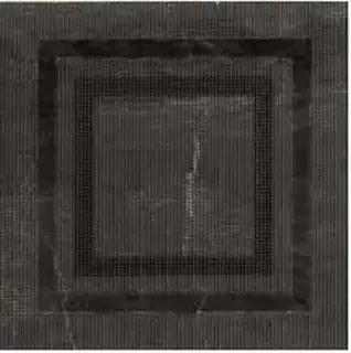 Керамогранит 57813 Black Decoro Cassettone 40x40