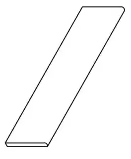 Ступени 41405 WALK BATTISCOPA BIANCO 8x80