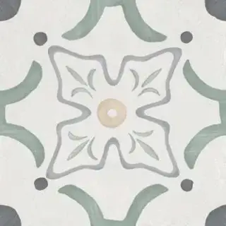 Керамогранит 3386036155 Sirocco Green Flower 9mm R10 22.3x22.3