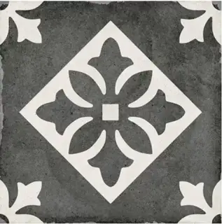 Керамогранит 24416 ART NOUVEAU PADUA BLACK 20*20