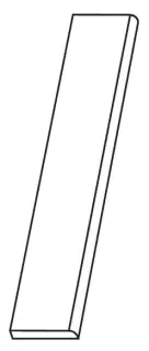 Керамогранит Battiscopa SUMMER WHITE 7.6x60.8