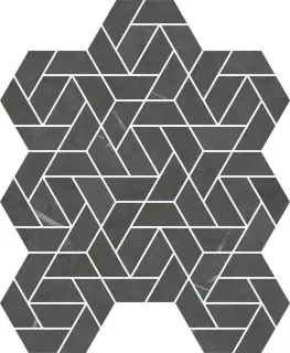 Мозаика 620110000158 Metropolis Imperial Black Mosaico Icon 28.6x34.7