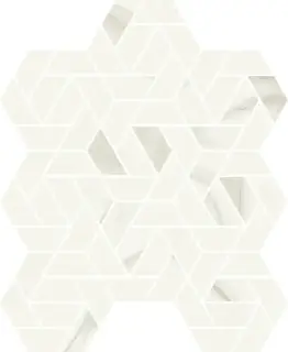 Мозаика 620110000152 Metropolis Calacatta Gold Mosaico Icon 28.6x34.7