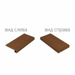 Ступени 620070000687 Surface Corten Scalino Angolare Destro 33x120