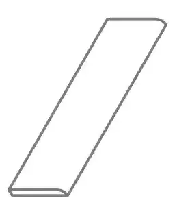 Керамогранит 610130005276 Metropolis Arcadia Brown Battiscopa Nat Rett 7,2x80