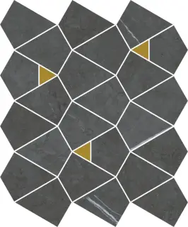 Мозаика 600110000945 Metropolis Imperial Mosaico Vertex 6mm 25.8x30