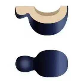 Плитка LT AE 11 Angolo Esterno London Blu 2,5x5