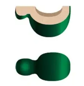 Плитка LT AE 09 Angolo Esterno London Verde 2,5x5