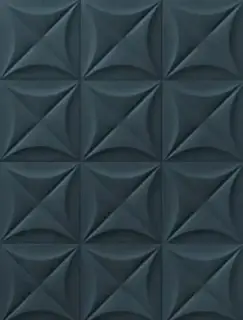 Керамогранит E066 4D Flower Deep Blue 20х20