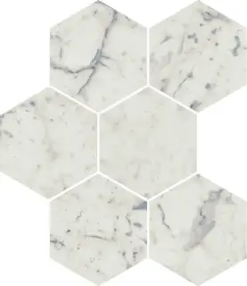 Керамогранит 620110000065 Charme Extra Carrara Mosaico Hexagon 25x29