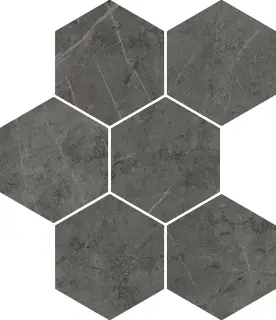 Керамогранит 620110000050 Charme Evo Antracite Mosaico Hexagon 25x29