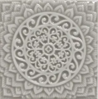 Плитка ADST4080 RELIEVE MANDALA UNIVERSE GRAYSTONE 14,8x14,8