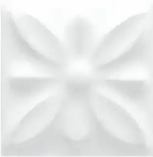 Плитка ADST4053 Taco Relieve Flor №1 Snow Cap 3х3
