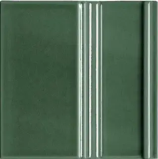 Плитка ADMO5205 Rodapie Clasico C/C Verde Oscuro 15x15