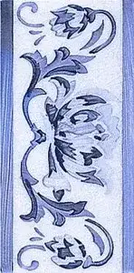 Плитка ADMO3033 Cenefa Benidoleig PB Azul 7,5х15