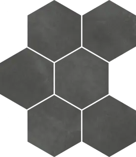 Мозаика 620110000190 Continuum Petrol Mosaico Hexagon 25x29