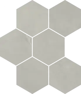 Мозаика 620110000188 Continuum Silver Mosaico Hexagon 25x29