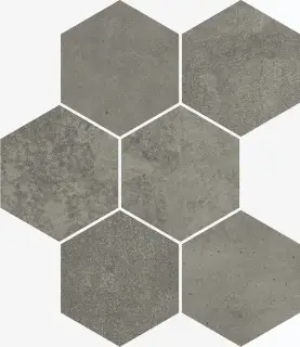 Мозаика 620110000110 Terraviva Дарк Мозаика Гексагон Нат Рет 25x29