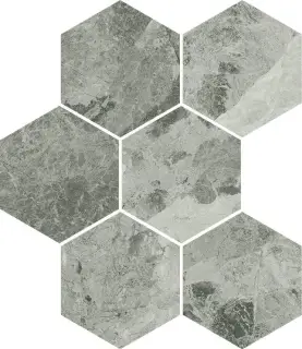 Керамогранит 620110000067 Charme Extra Silver Mosaico Hexagon 25x29