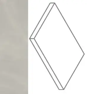 Ступени 620070002359 Continuum Silver Scalino Angolare SX 33x160