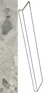 Ступени 620070002345 Continuum Stone Grey Scalino Frontale 33x160