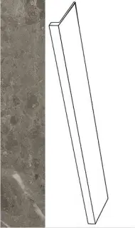 Ступени 620070001229 Ступень Рум Стоун Грэй фронтальная 33х120