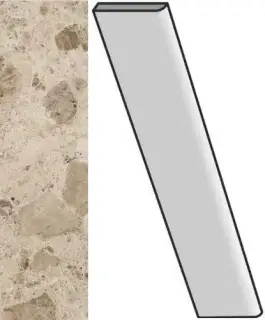 Керамогранит 610130005314 Continuum Stone Beige Battiscopa 7.2x80