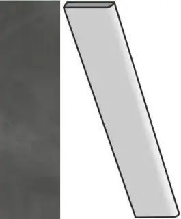 Керамогранит 610130005308 Continuum Petrol Battiscopa 7.2x60