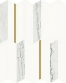 Мозаика 600110000971 White Glossy Mos Infinity 30.7x38.7