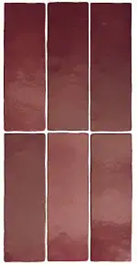 Плитка 24967 MAGMA BURGUNDY 6,5X20