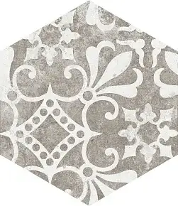 Керамогранит 22099 Hexatile Cement Garden Grey 17,5x20 (17 видов паттерна)