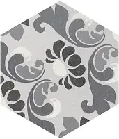 Керамогранит 21357 Hexatile Harmony B&W 17,5x20