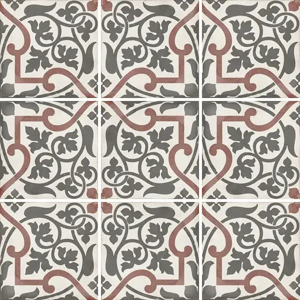 Equipe Art Nouveau Керамогранит Бордовый 20x20 24406