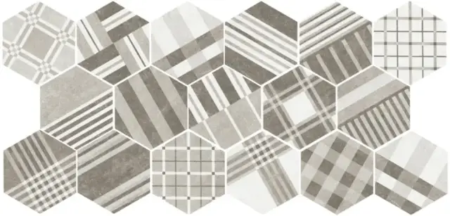 Equipe Hexatile Керамогранит Серый 17x20 22101