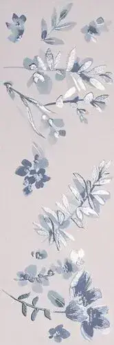 DECO&MORE 30,5X91,5 FLOWER BLUE