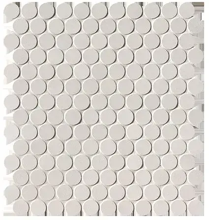 MILANO&FLOOR BIANCO ROUND MOSAICO MATT