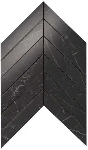 Marvel Nero Marquina Chevron Wall