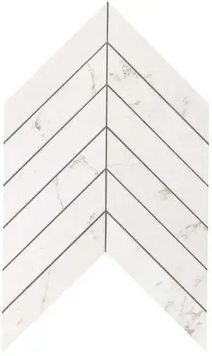 Marvel Carrara Pure Chevron Wall