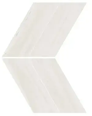 Marvel Bianco Dolomite Chevron Lappato