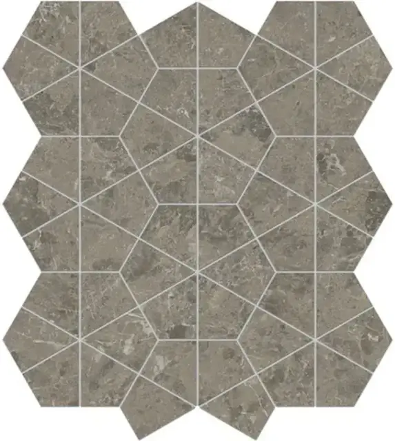 Marvel Meraviglia Grigio Elegante Hexagon Lapp.