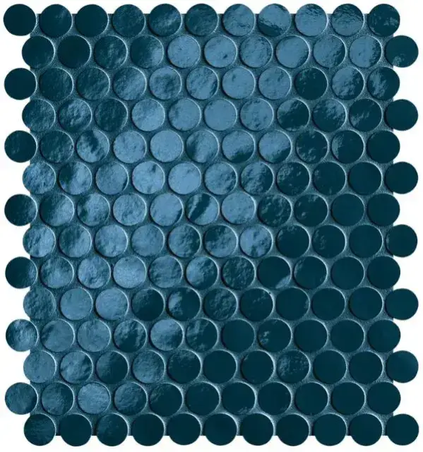 GLIM BLU NAVY ROUND MOSAICO BRILLANTE